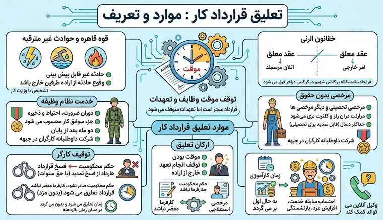 تعلیق قرارداد کار