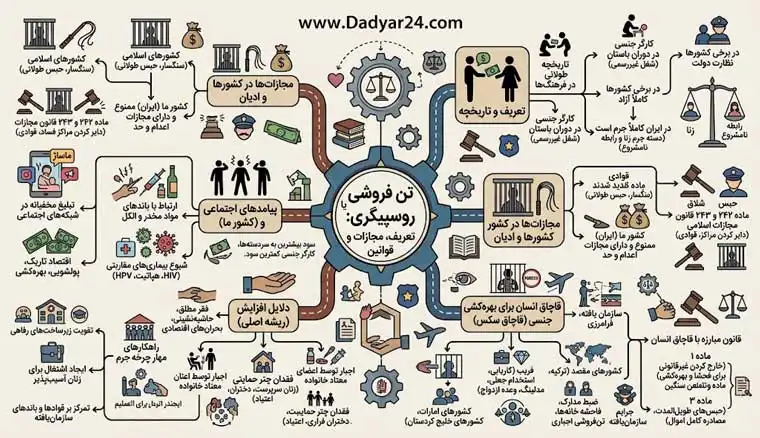 تن فروشی یا روسپیگری چیست؟ مجازات و قوانین